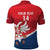 Custom Serbia Football Polo Shirt Come On Ealges Coat Of Arms Style