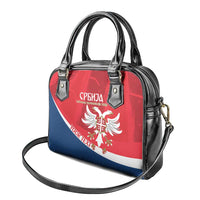 Custom Serbia Football Shoulder Handbag Come On Ealges Coat Of Arms Style