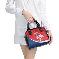 Custom Serbia Football Shoulder Handbag Come On Ealges Coat Of Arms Style