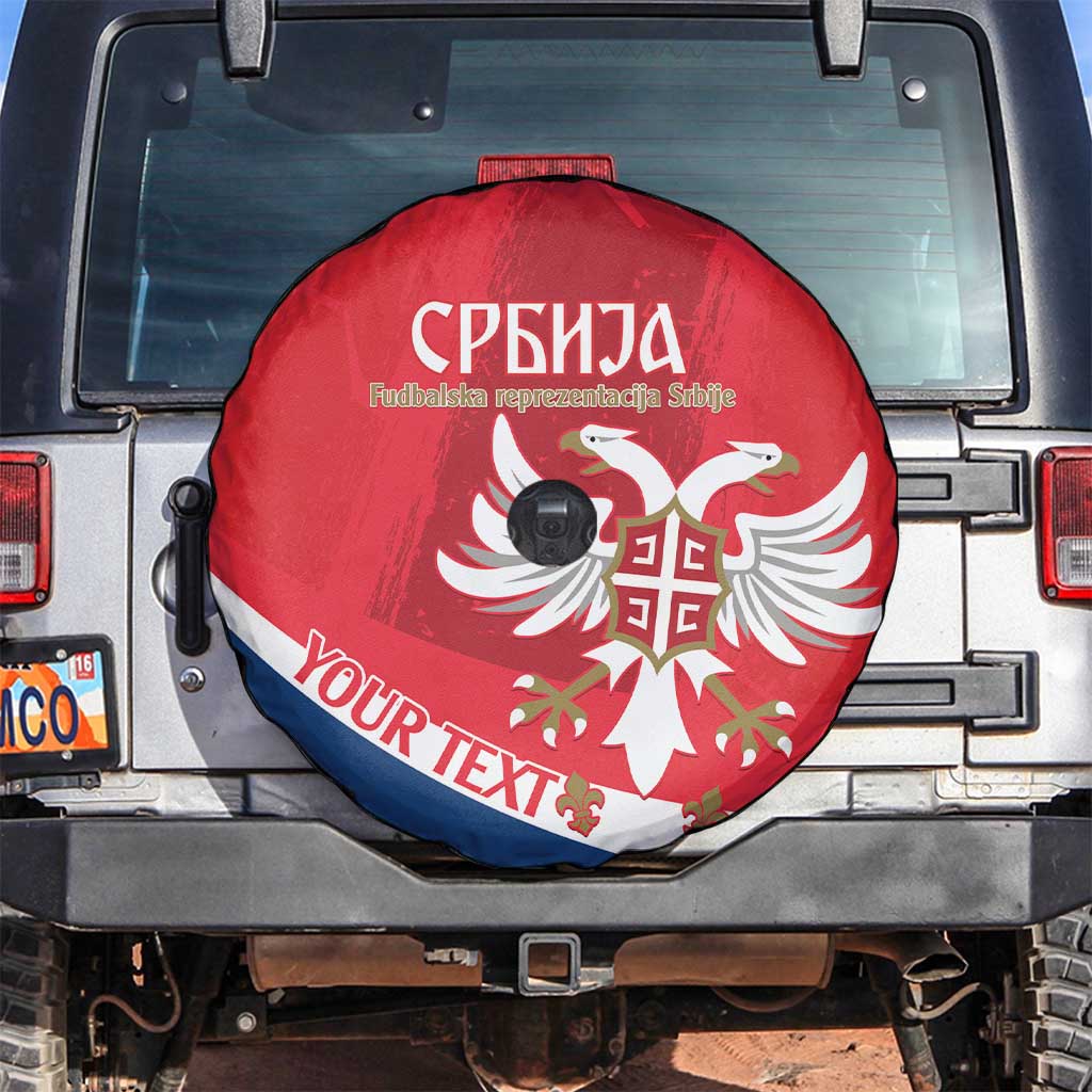 Custom Serbia Football Spare Tire Cover Come On Ealges Coat Of Arms Style