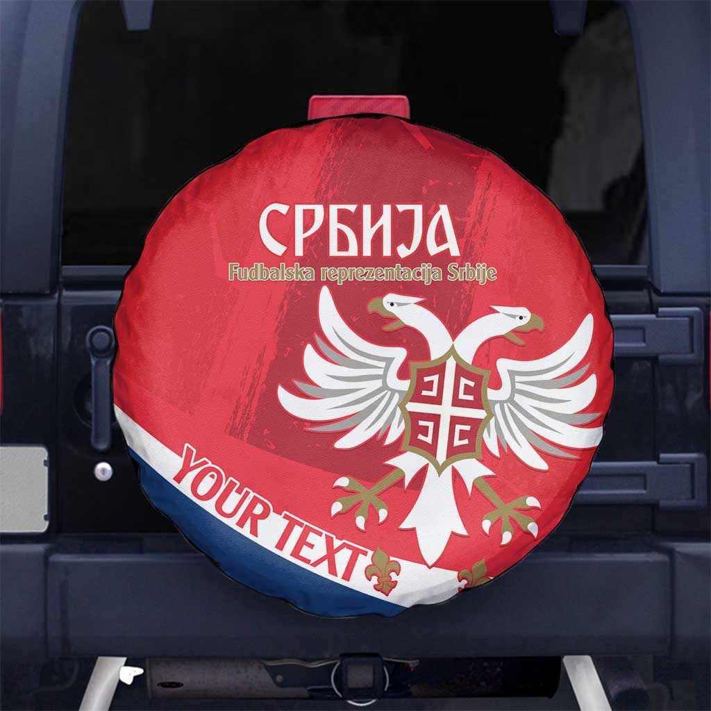 Custom Serbia Football Spare Tire Cover Come On Ealges Coat Of Arms Style