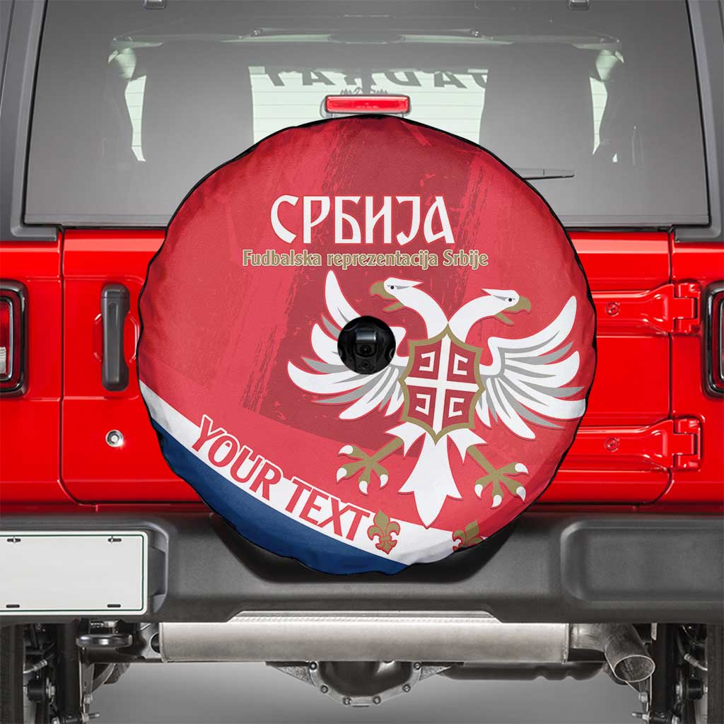 Custom Serbia Football Spare Tire Cover Come On Ealges Coat Of Arms Style