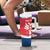 Custom Serbia Football Tumbler With Handle Come On Ealges Coat Of Arms Style