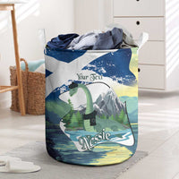 Personalised Nessie Scotland Laundry Basket Scottish Folklore Loch Ness Monster