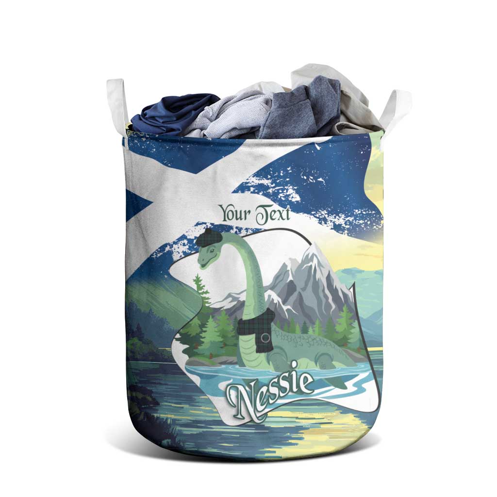 Personalised Nessie Scotland Laundry Basket Scottish Folklore Loch Ness Monster