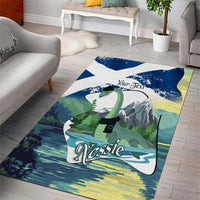 Personalised Nessie Scotland Area Rug Scottish Folklore Loch Ness Monster