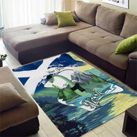 Personalised Nessie Scotland Area Rug Scottish Folklore Loch Ness Monster