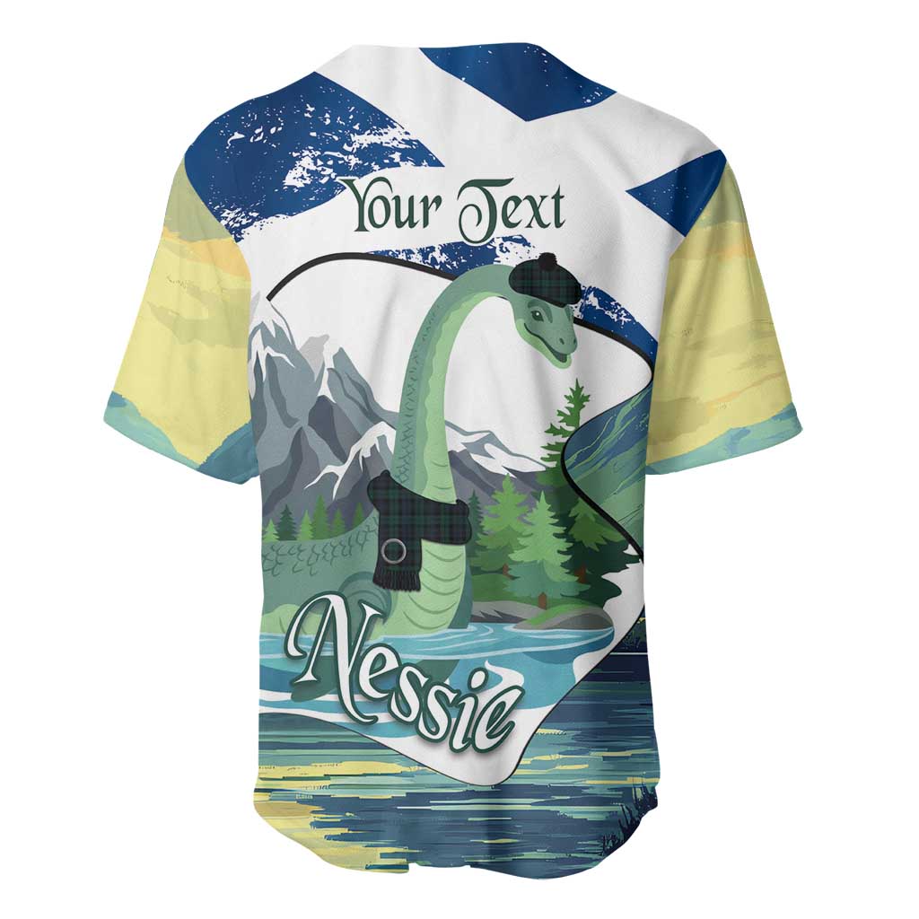 Personalised Nessie Scotland Baseball Jersey Scottish Folklore Loch Ness Monster