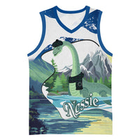 Personalised Nessie Scotland Basketball Jersey Scottish Folklore Loch Ness Monster