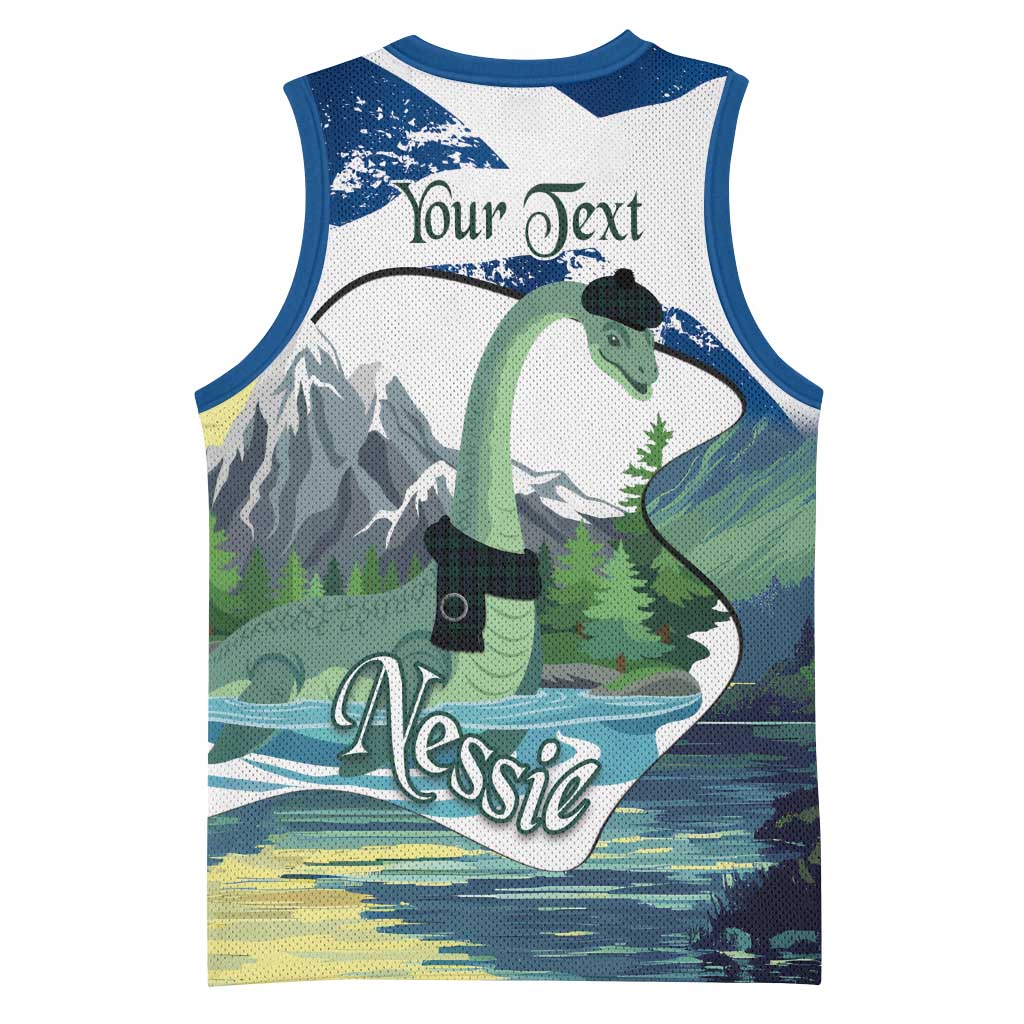 Personalised Nessie Scotland Basketball Jersey Scottish Folklore Loch Ness Monster