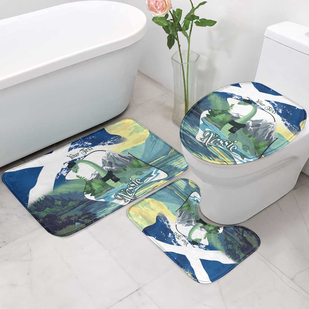 Personalised Nessie Scotland Bathroom Set Scottish Folklore Loch Ness Monster