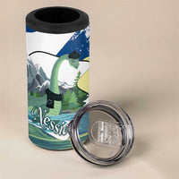 Personalised Nessie Scotland 4 in 1 Can Cooler Tumbler Scottish Folklore Loch Ness Monster