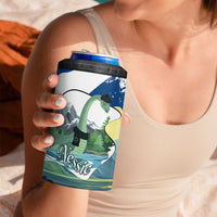 Personalised Nessie Scotland 4 in 1 Can Cooler Tumbler Scottish Folklore Loch Ness Monster