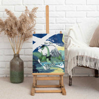 Personalised Nessie Scotland Canvas Wall Art Scottish Folklore Loch Ness Monster