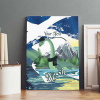 Personalised Nessie Scotland Canvas Wall Art Scottish Folklore Loch Ness Monster