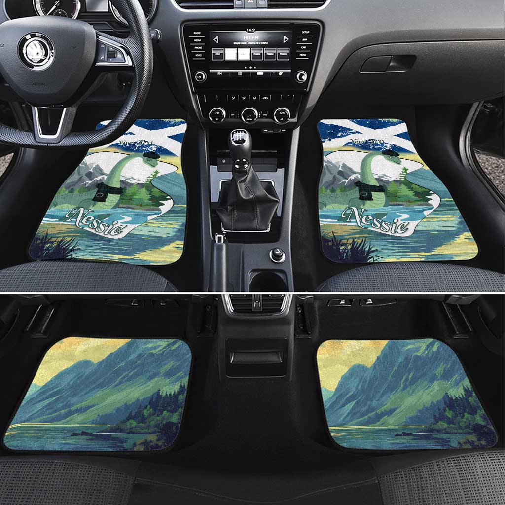 Personalised Nessie Scotland Car Mats Scottish Folklore Loch Ness Monster