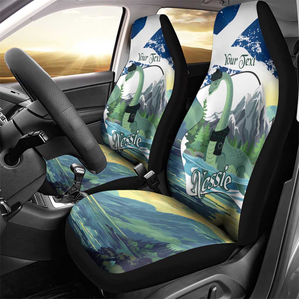 Personalised Nessie Scotland Car Seat Cover Scottish Folklore Loch Ness Monster
