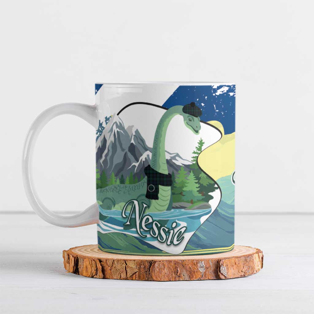 Personalised Nessie Scotland Ceramic Mug Scottish Folklore Loch Ness Monster