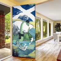 Personalised Nessie Scotland Door Cover Scottish Folklore Loch Ness Monster