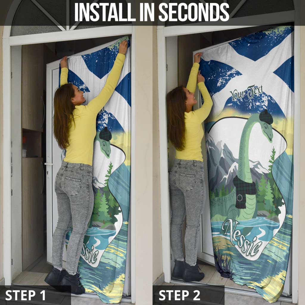 Personalised Nessie Scotland Door Cover Scottish Folklore Loch Ness Monster