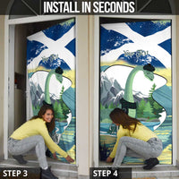 Personalised Nessie Scotland Door Cover Scottish Folklore Loch Ness Monster
