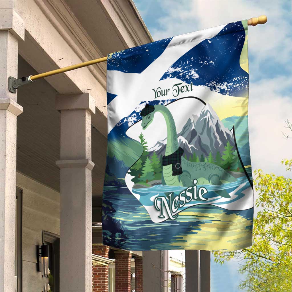 Personalised Nessie Scotland Garden Flag Scottish Folklore Loch Ness Monster