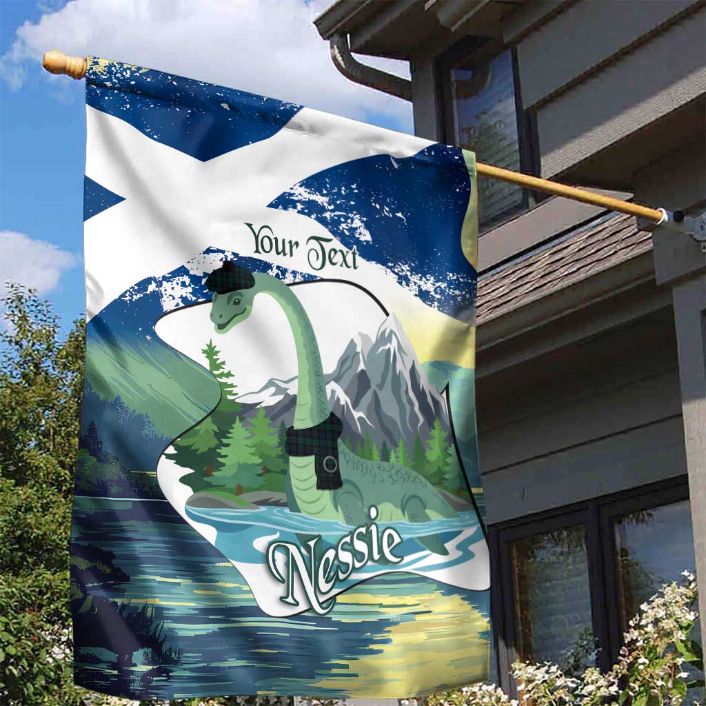 Personalised Nessie Scotland Garden Flag Scottish Folklore Loch Ness Monster