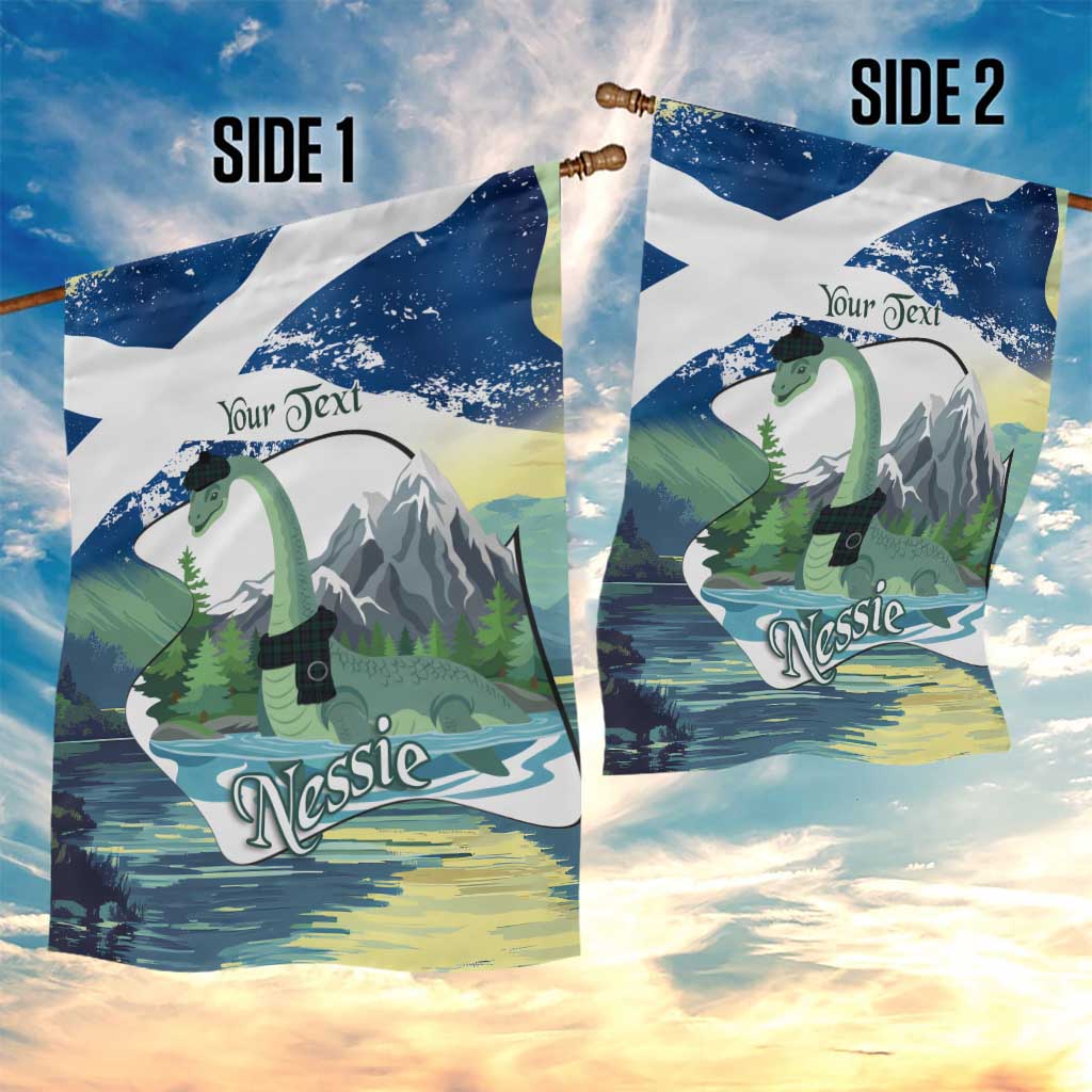 Personalised Nessie Scotland Garden Flag Scottish Folklore Loch Ness Monster