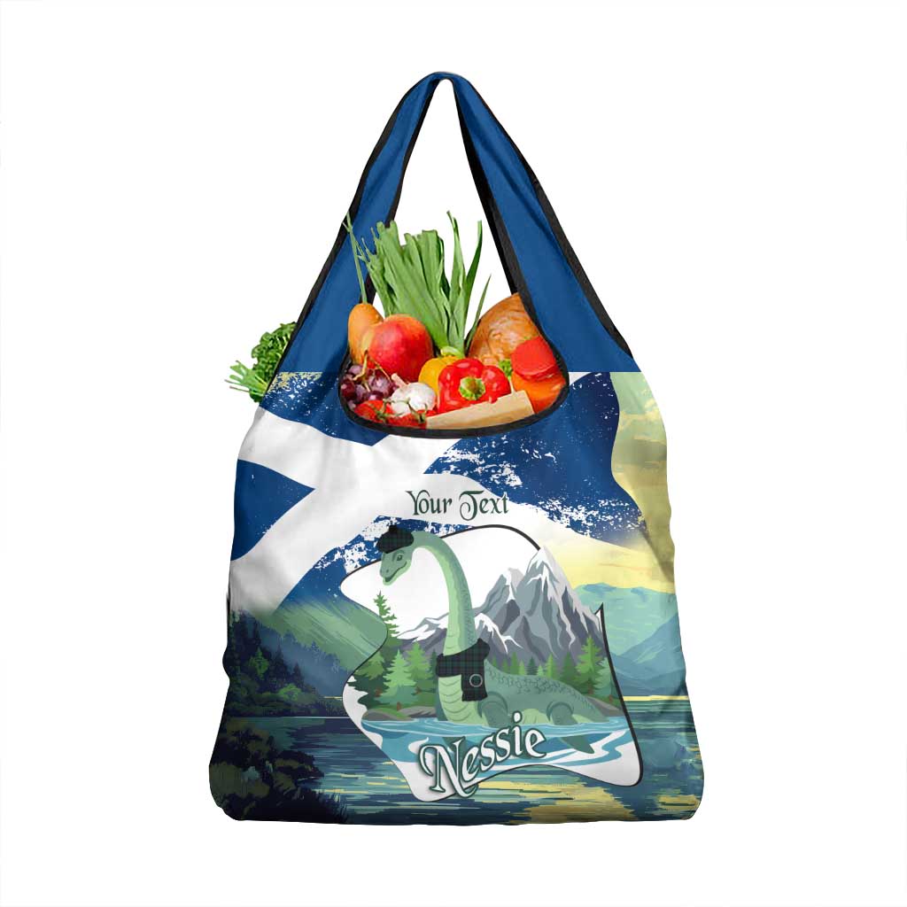 Personalised Nessie Scotland Grocery Bag Scottish Folklore Loch Ness Monster