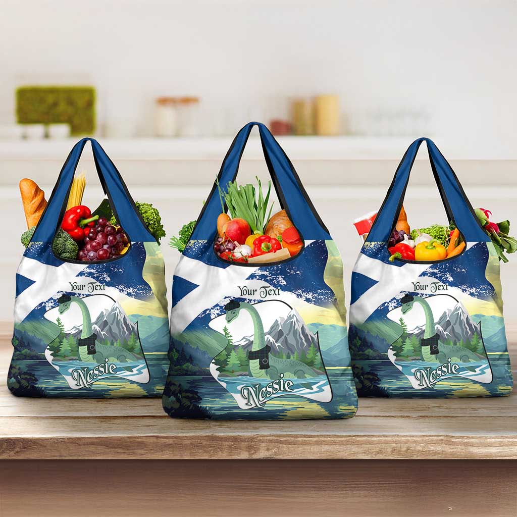 Personalised Nessie Scotland Grocery Bag Scottish Folklore Loch Ness Monster