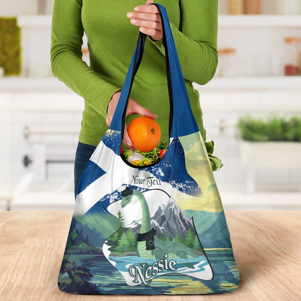 Personalised Nessie Scotland Grocery Bag Scottish Folklore Loch Ness Monster