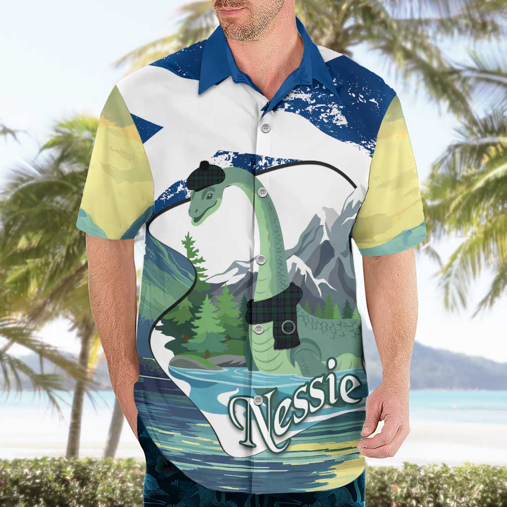 Personalised Nessie Scotland Hawaiian Shirt Scottish Folklore Loch Ness Monster