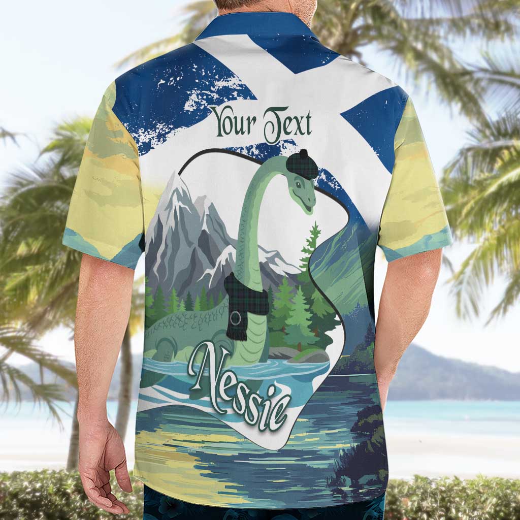 Personalised Nessie Scotland Hawaiian Shirt Scottish Folklore Loch Ness Monster
