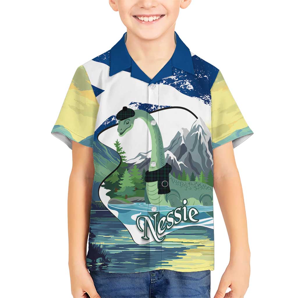 Personalised Nessie Scotland Hawaiian Shirt Scottish Folklore Loch Ness Monster