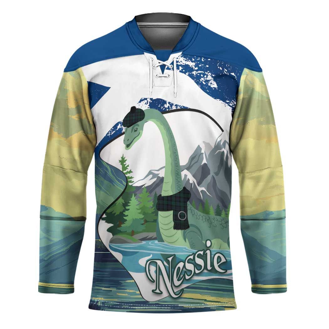 Personalised Nessie Scotland Hockey Jersey Scottish Folklore Loch Ness Monster