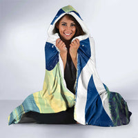 Personalised Nessie Scotland Hooded Blanket Scottish Folklore Loch Ness Monster