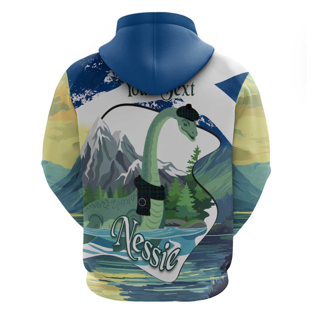 Personalised Nessie Scotland Hoodie Scottish Folklore Loch Ness Monster