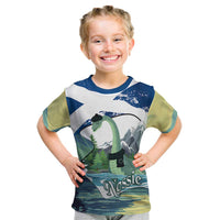 Personalised Nessie Scotland Kid T Shirt Scottish Folklore Loch Ness Monster