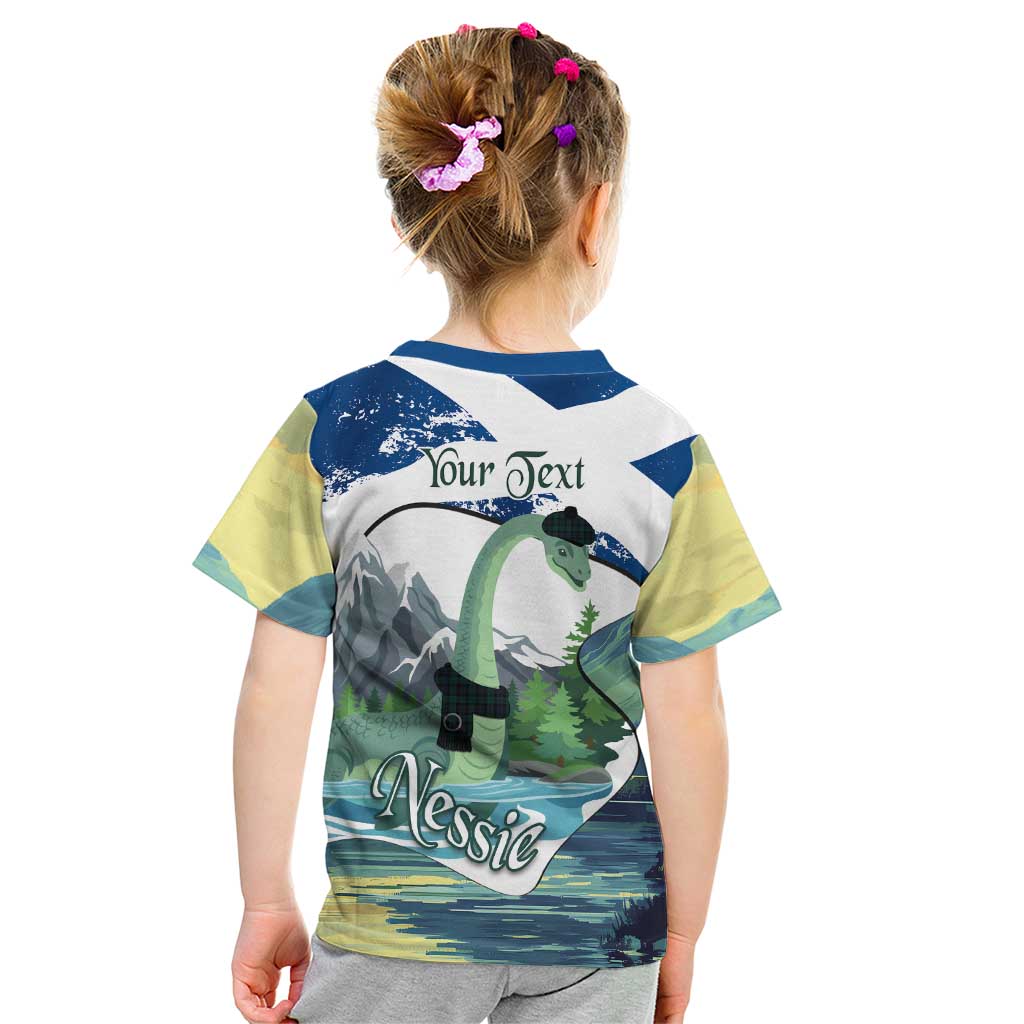 Personalised Nessie Scotland Kid T Shirt Scottish Folklore Loch Ness Monster