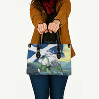 Personalised Nessie Scotland Leather Bag Scottish Folklore Loch Ness Monster