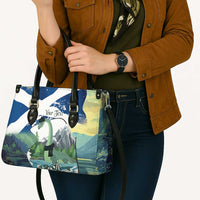 Personalised Nessie Scotland Leather Bag Scottish Folklore Loch Ness Monster