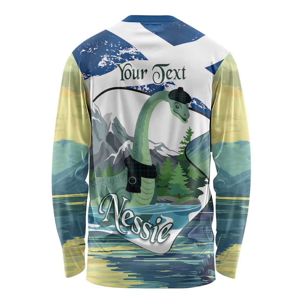 Personalised Nessie Scotland Long Sleeve Shirt Scottish Folklore Loch Ness Monster