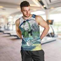 Personalised Nessie Scotland Men Tank Top Scottish Folklore Loch Ness Monster