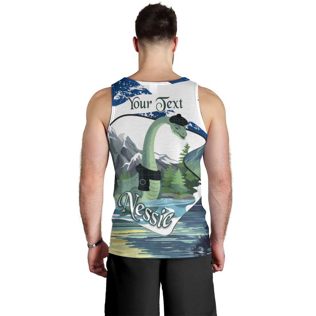 Personalised Nessie Scotland Men Tank Top Scottish Folklore Loch Ness Monster