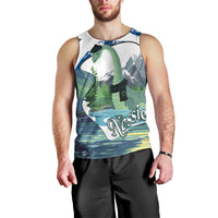 Personalised Nessie Scotland Men Tank Top Scottish Folklore Loch Ness Monster
