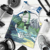 Personalised Nessie Scotland Men Tank Top Scottish Folklore Loch Ness Monster