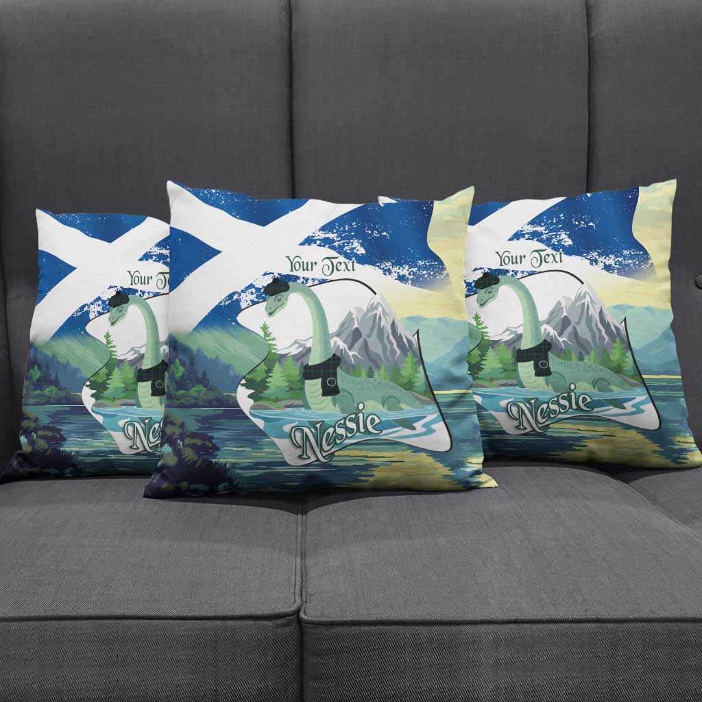 Personalised Nessie Scotland Pillow Cover Scottish Folklore Loch Ness Monster