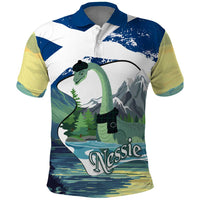 Personalised Nessie Scotland Polo Shirt Scottish Folklore Loch Ness Monster