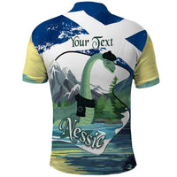 Personalised Nessie Scotland Polo Shirt Scottish Folklore Loch Ness Monster