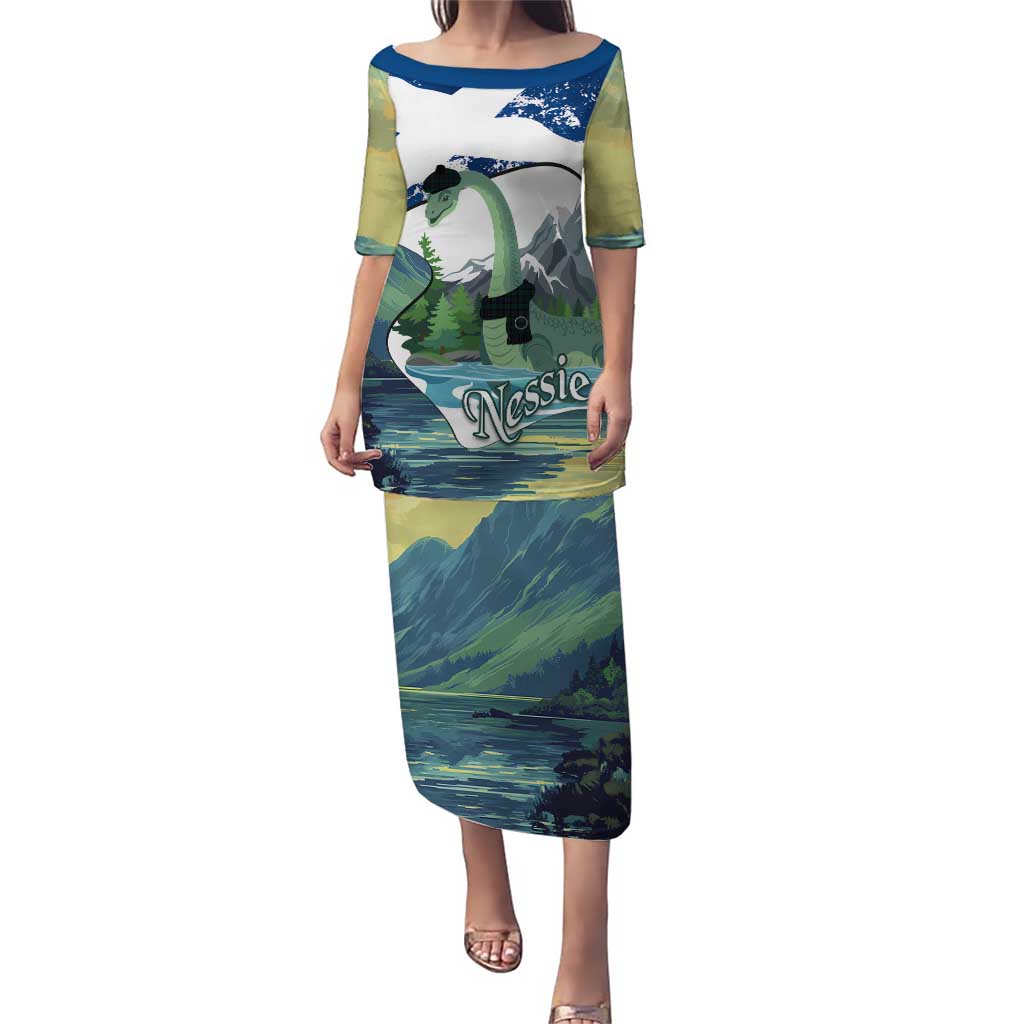 Personalised Nessie Scotland Puletasi Scottish Folklore Loch Ness Monster